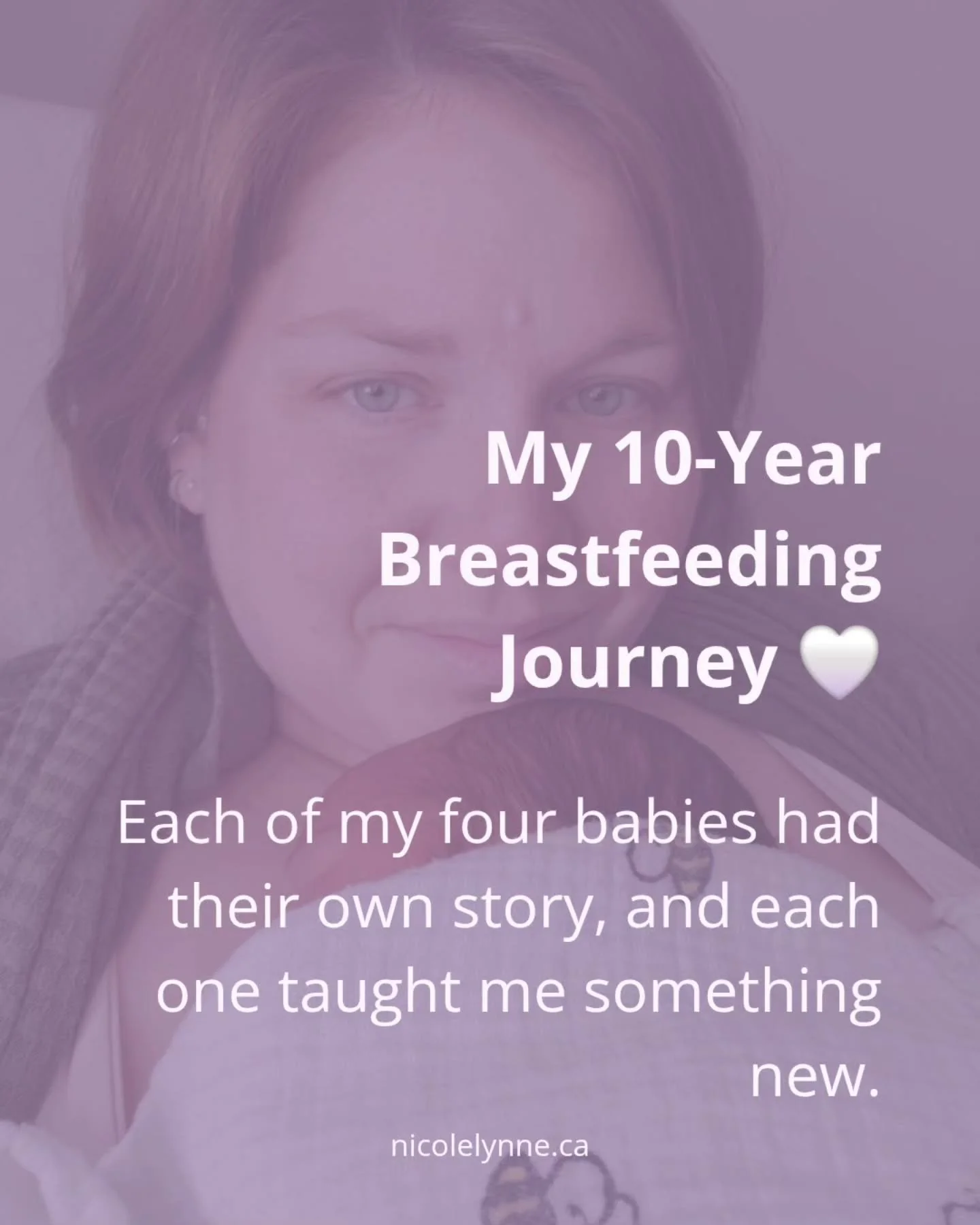 Ten years ago last week, I started my breastfeeding journey. 🤍
Each of my four babies had their own story, none of them the same. From finger feeding and tongue ties to oversupply, blocked ducts, and comfort nursing&hellip; and finally, to the joy a