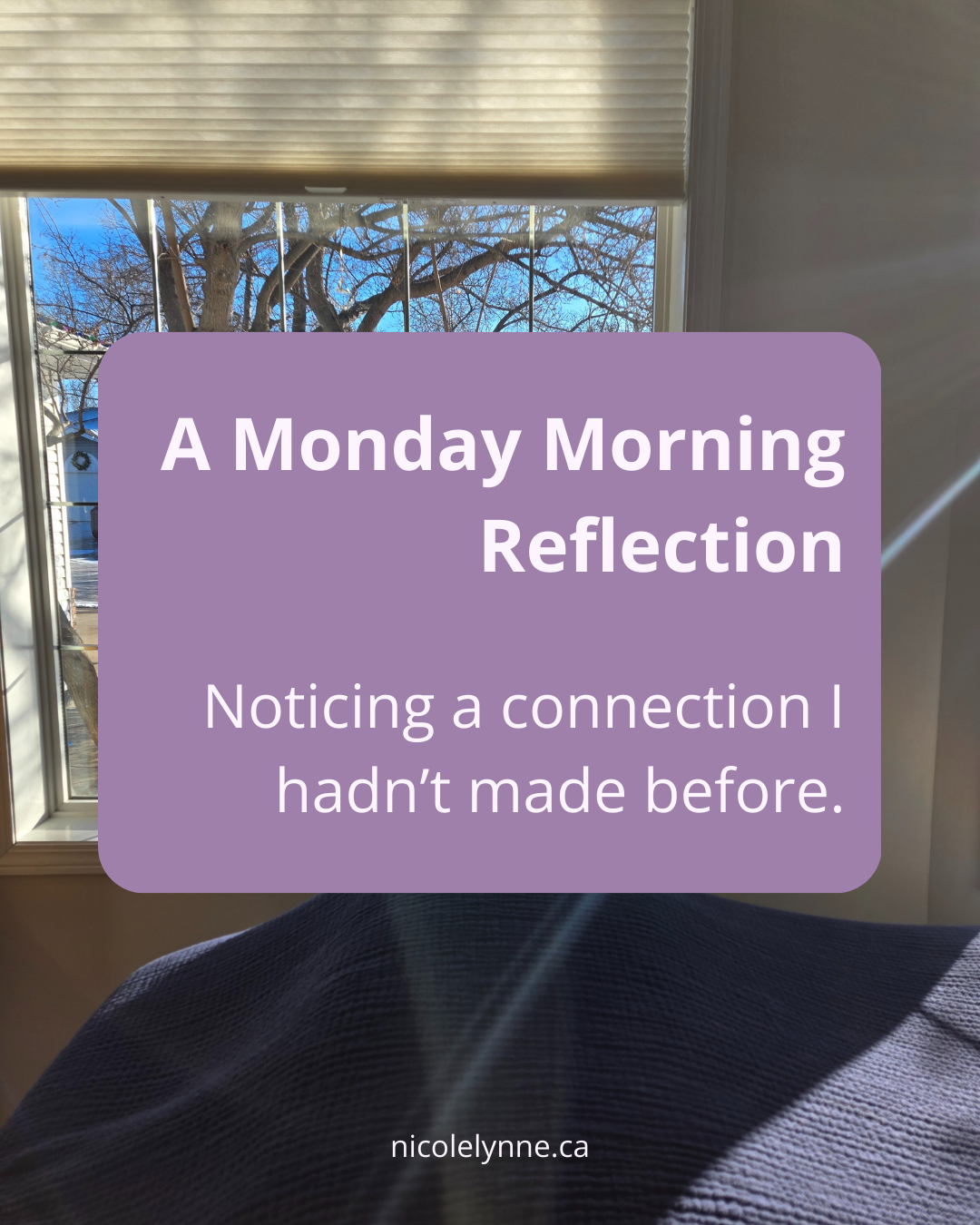 A Monday Morning Reflection