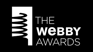 circular black and white image, a badge icon that signifies Webby Award Nominee 2025