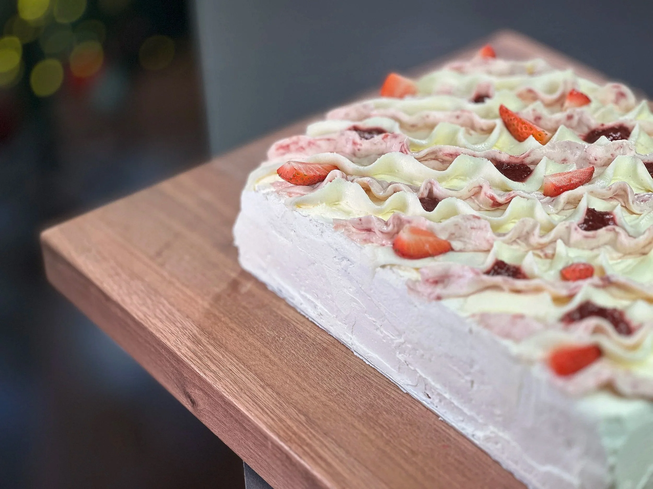 Epic strawberries and cream cake