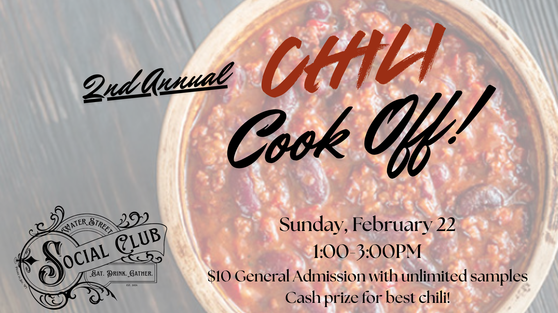 Second Annual Chili Cook Off