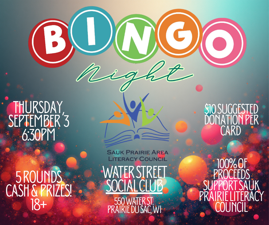 Bingo Night with Sauk Prairie Area Literacy Council