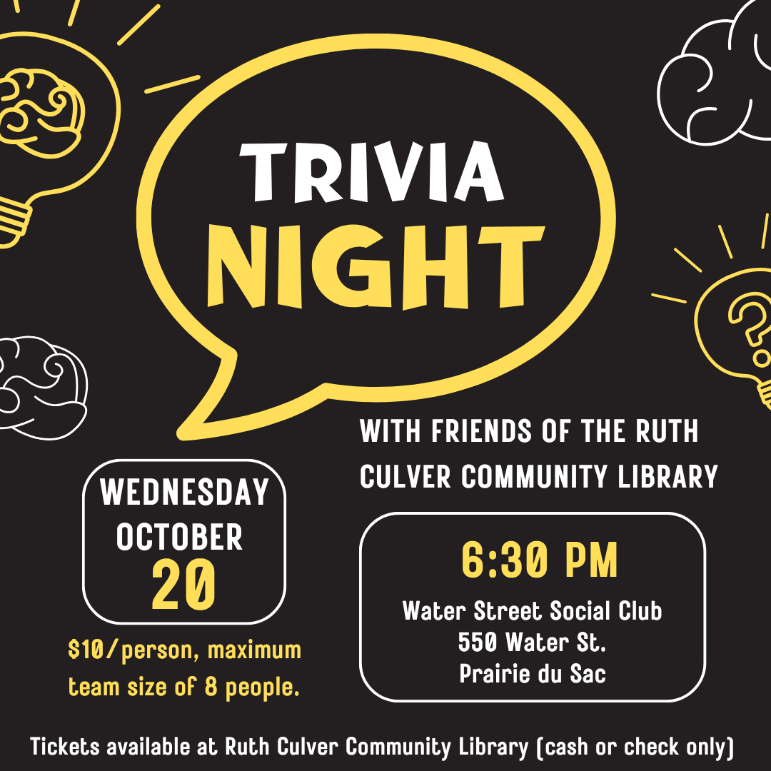 Trivia with Friends of the Ruth Culver Community Library