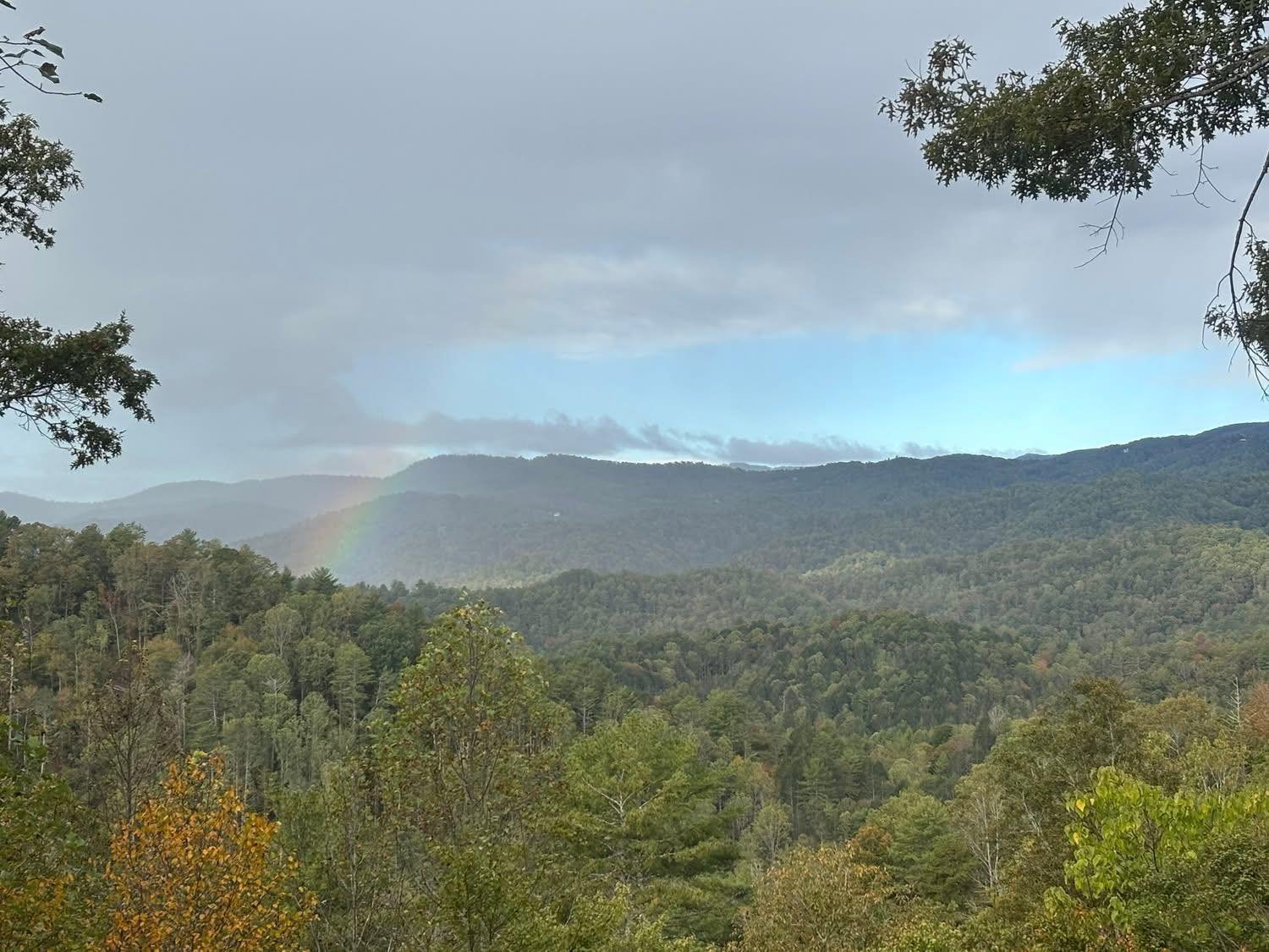 Rainbow from the porch