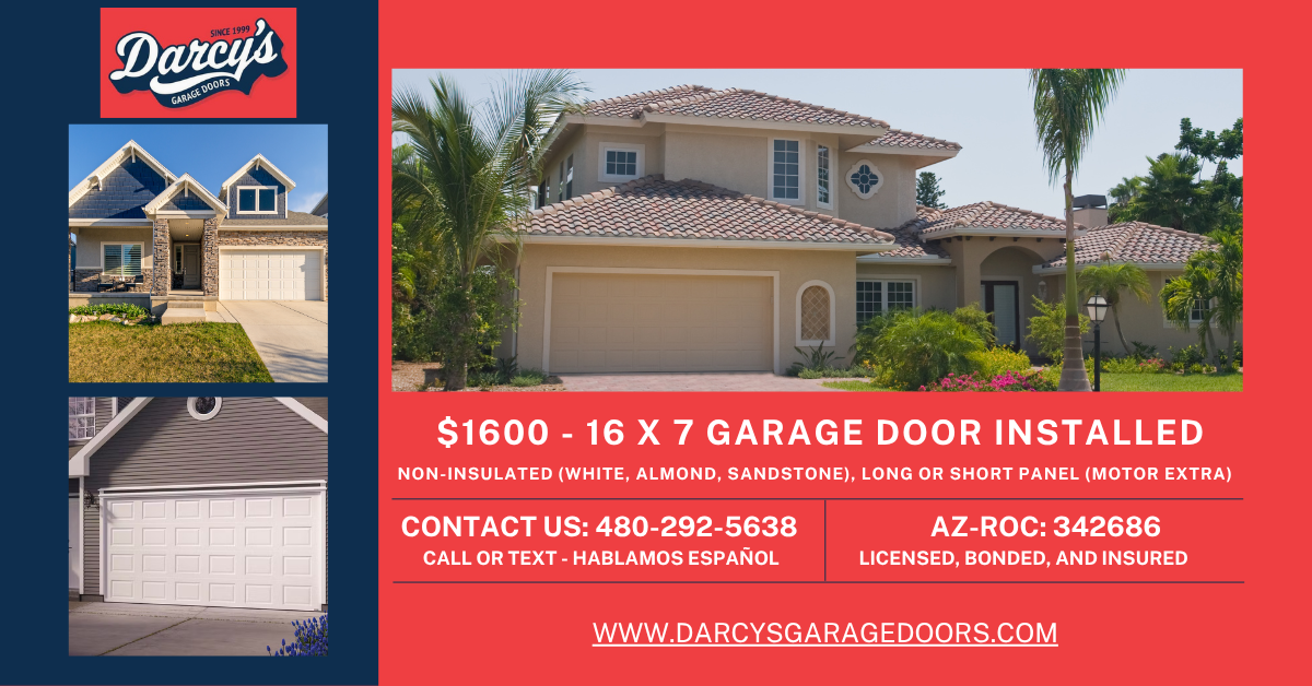 16 x 7 Non-Insulated Garage door - $1600