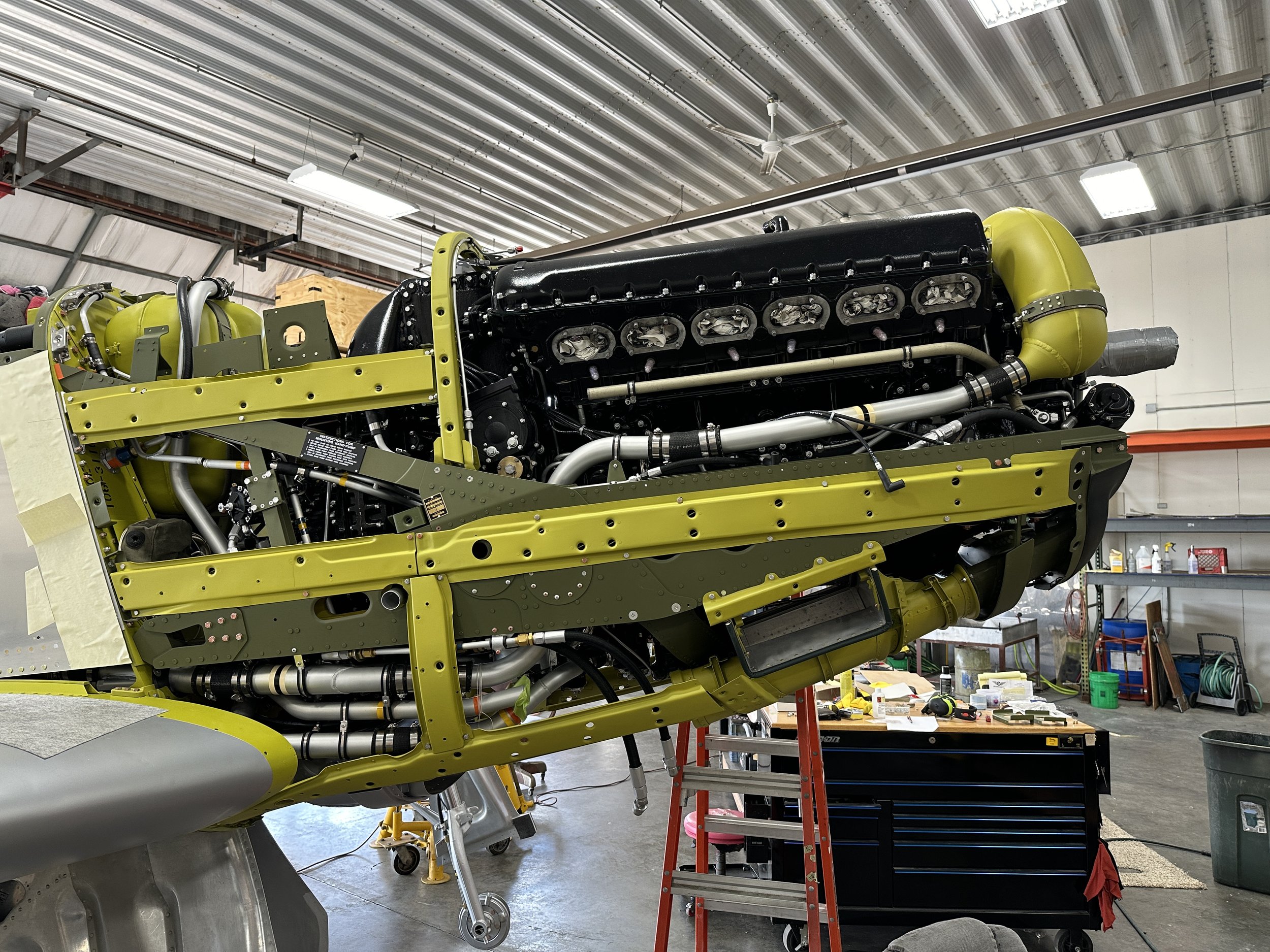 Engine installation nearly complete