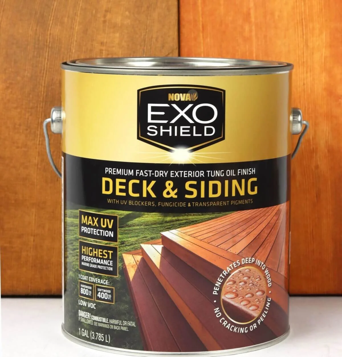 Stain and sealant products to protect wood from fading, weathering, and damage