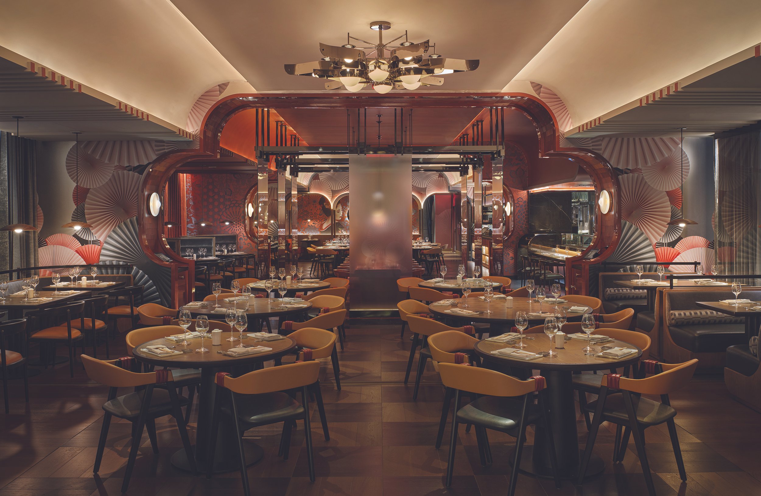 A Japanese eatery designed by Rockwell Group offers up tasty take on art deco