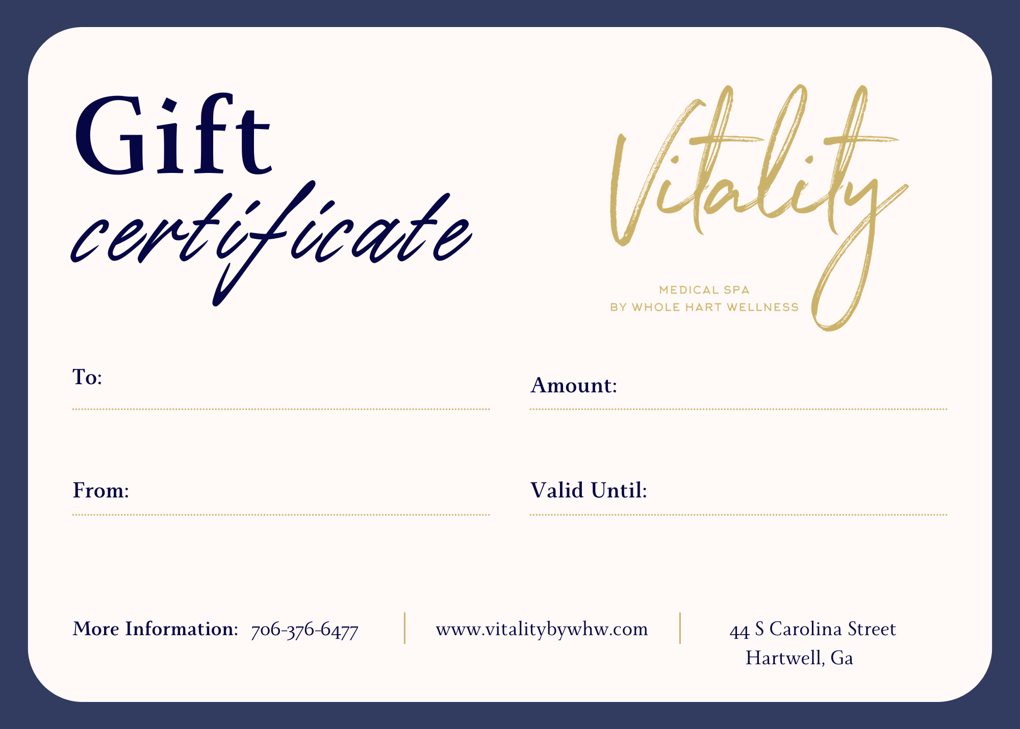 Vitality Gift Card — Vitality