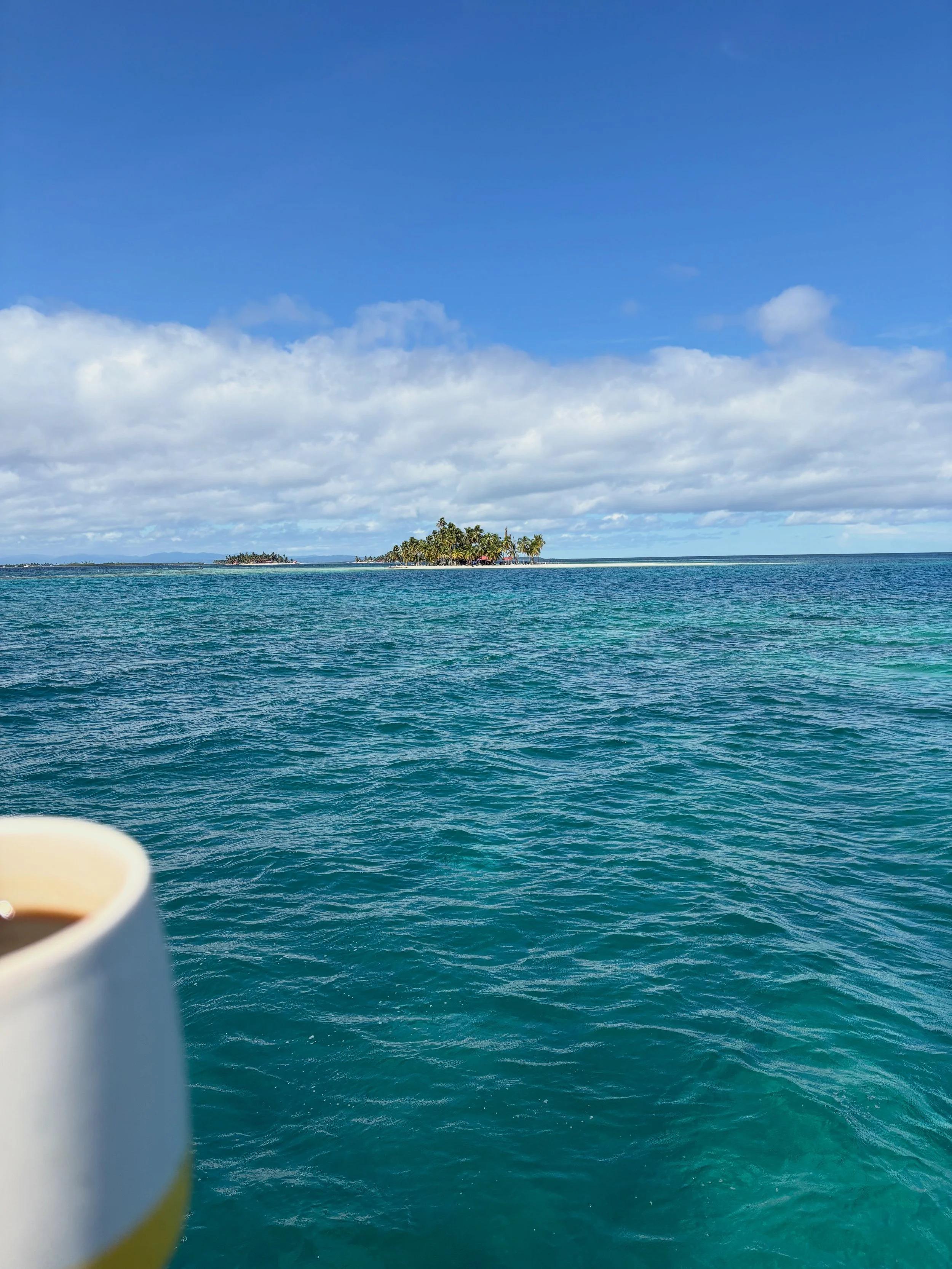 Morning coffee with a view.