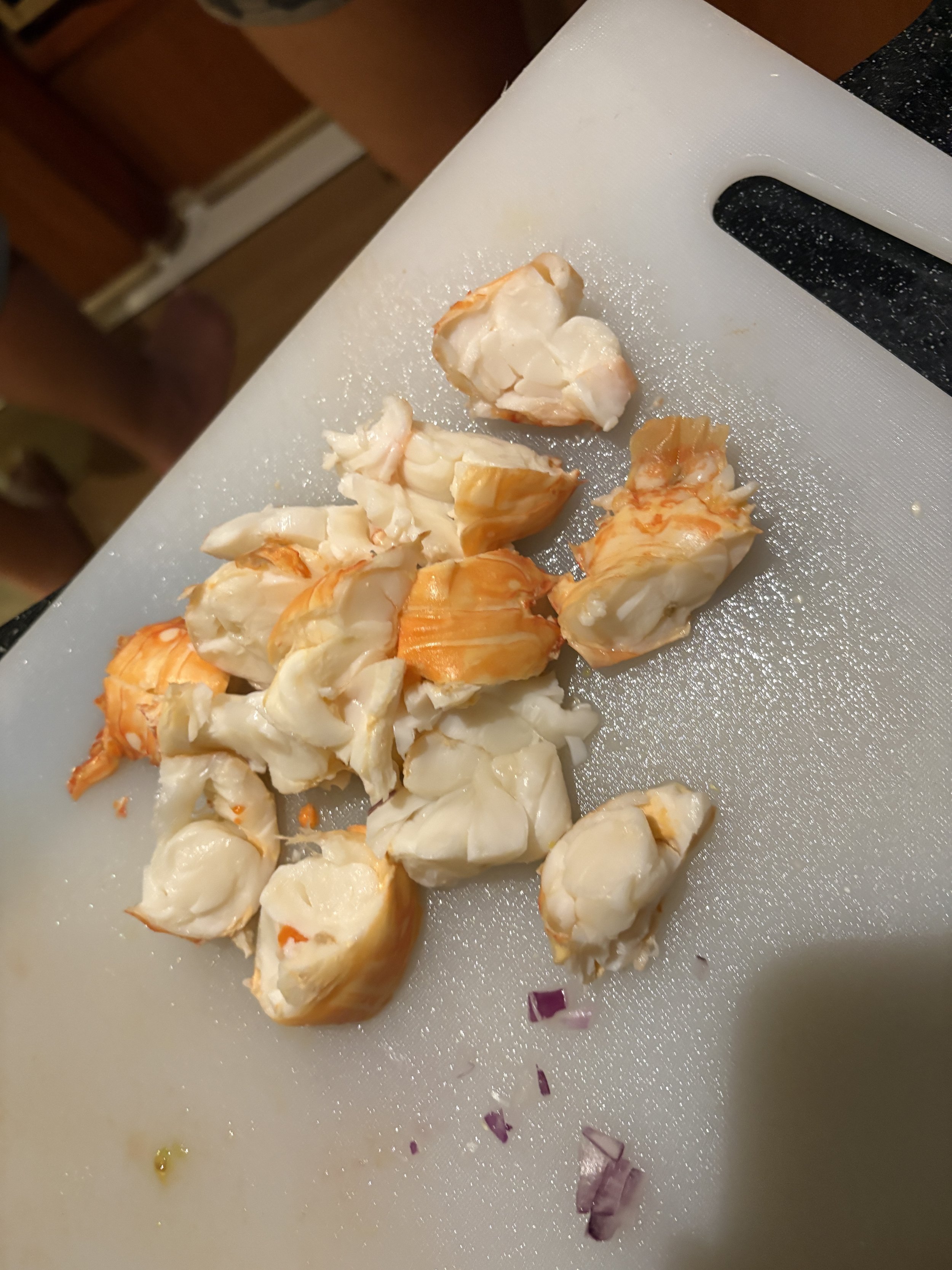 and ready for lobster linguine a few hours later! 