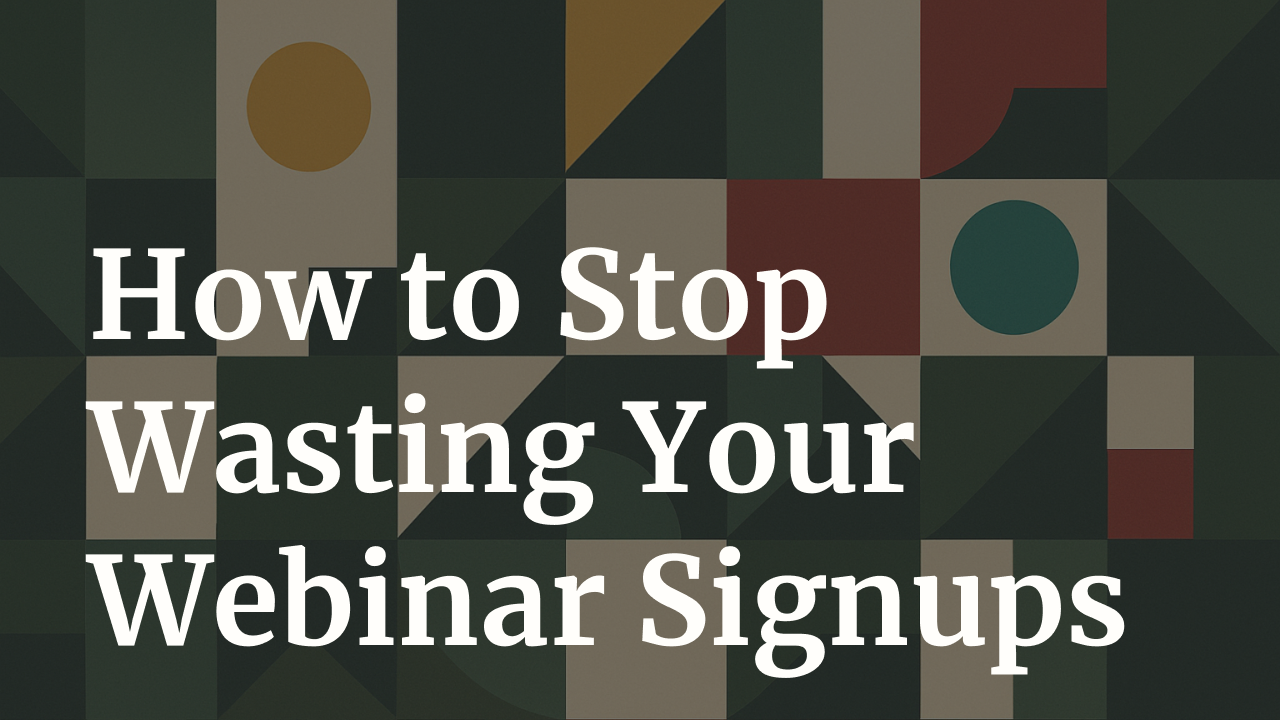 Interview: How to Turn B2B Webinars into a Predictable Source of Sales Calls