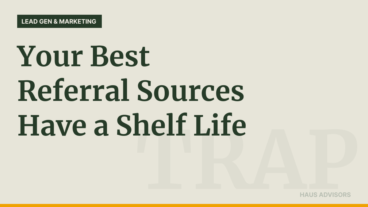 The Referral Partner Problem Nobody Talks About