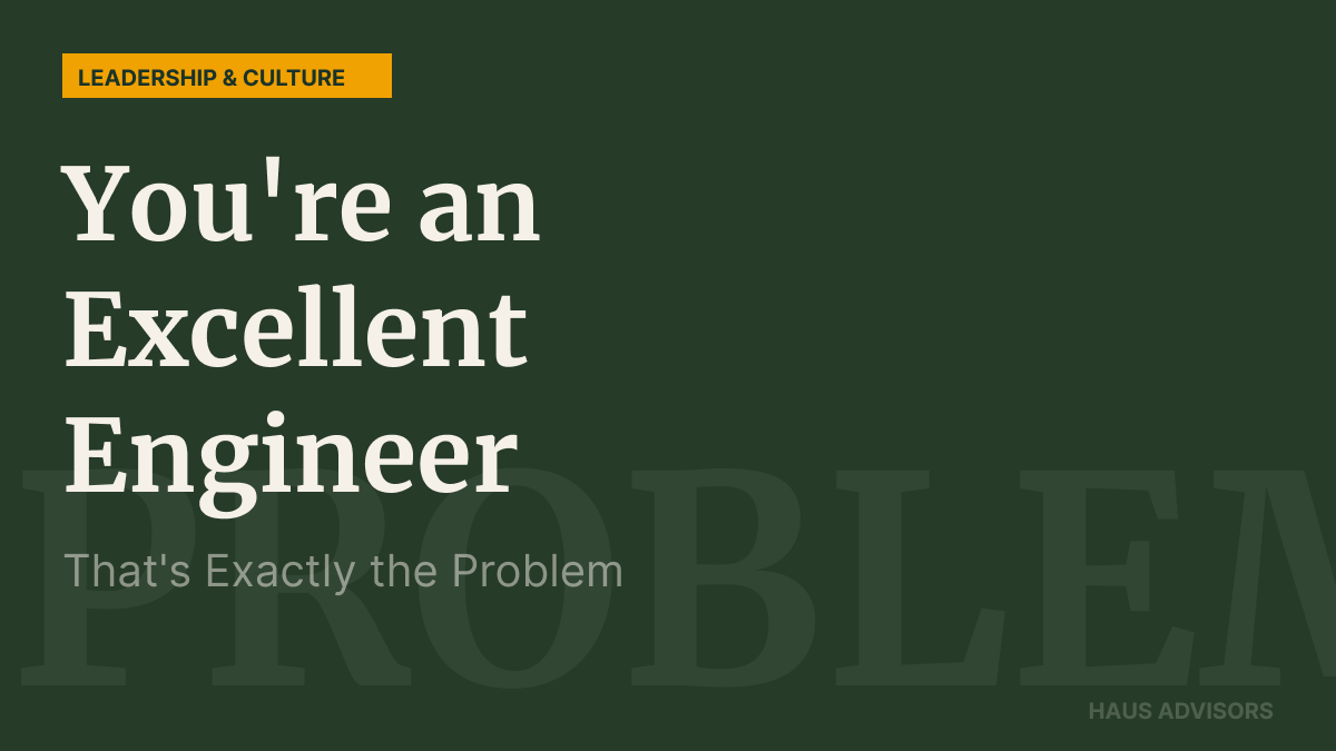 The Skills That Made You a Great Developer Are the Ones Holding Your Agency Back