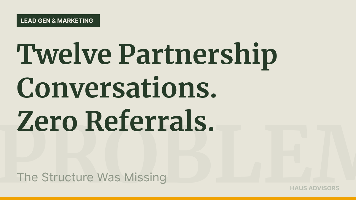 "Let's Swap Referrals" Is Why Your Partnerships Produce Nothing