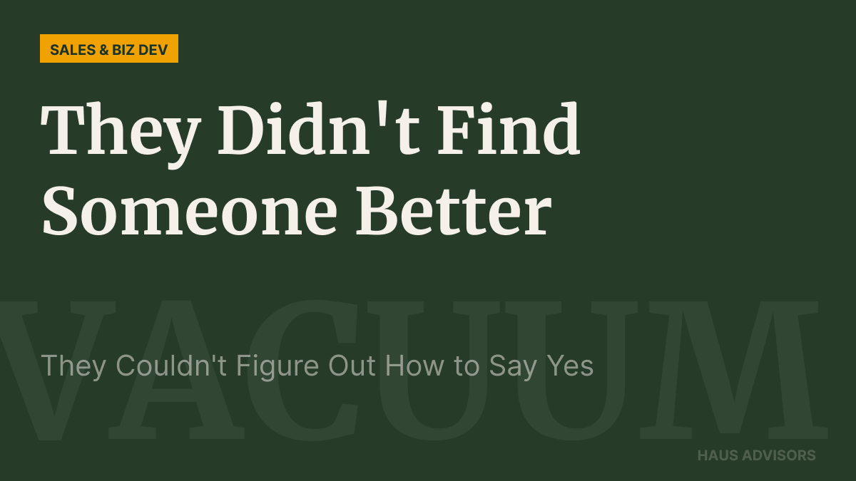 Your Prospects Aren't Ghosting You Because They Found Someone Better. They're Ghosting Because They're Confused.