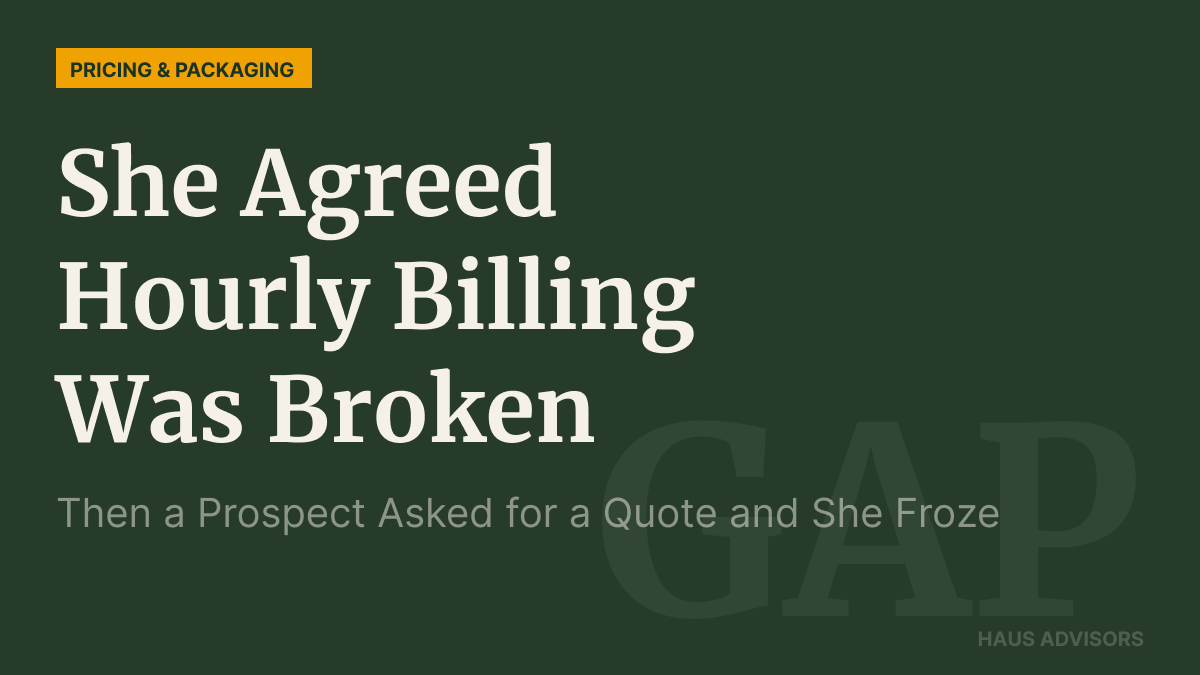 How to Set Your Price When You Stop Billing Hourly