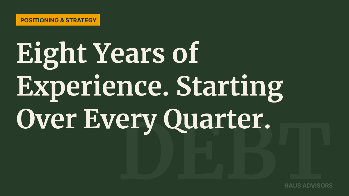 Your Agency's Greatest Strength Is Compounding Into Its Biggest Liability