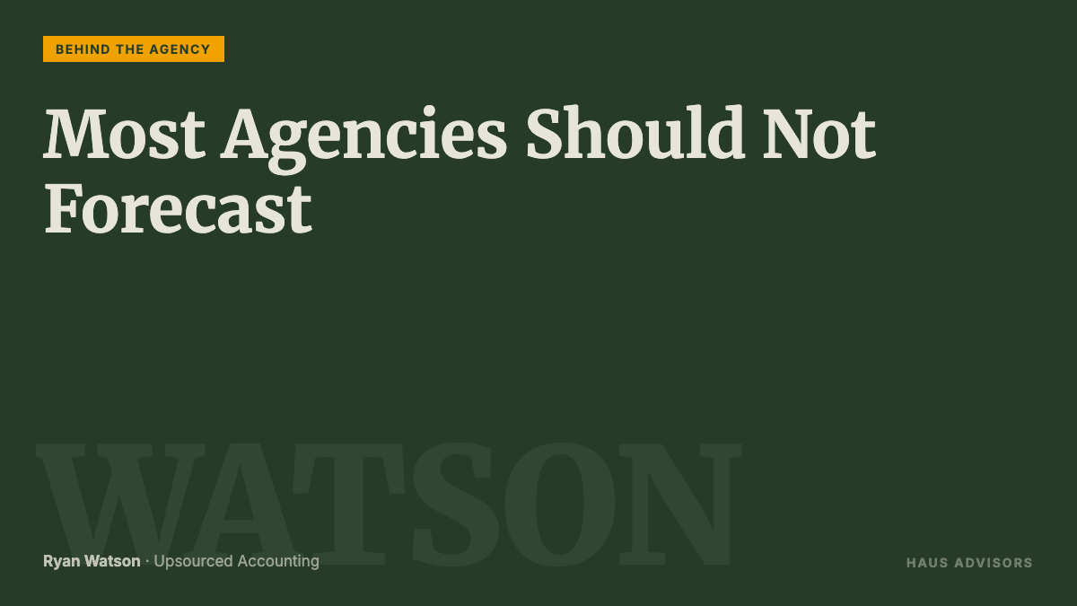 Episode 33: The Financial Hierarchy Most Agency Founders Skip