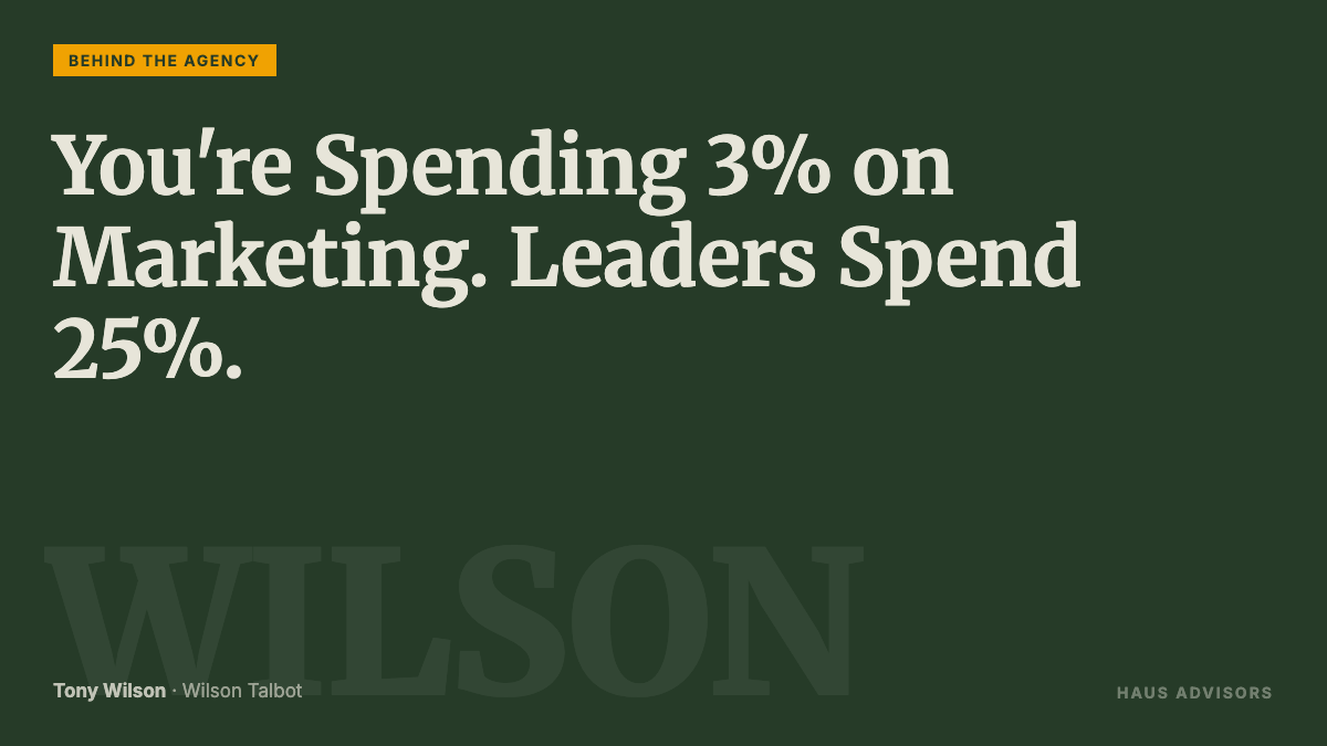 Episode 16: Your Agency Is Not Bad at Marketing. It Is Underfunding Growth.