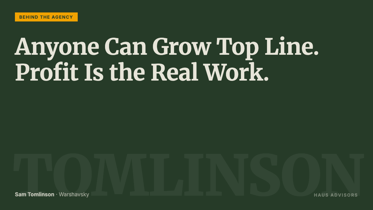 Episode 7: Profit Is Where the Real Work Is