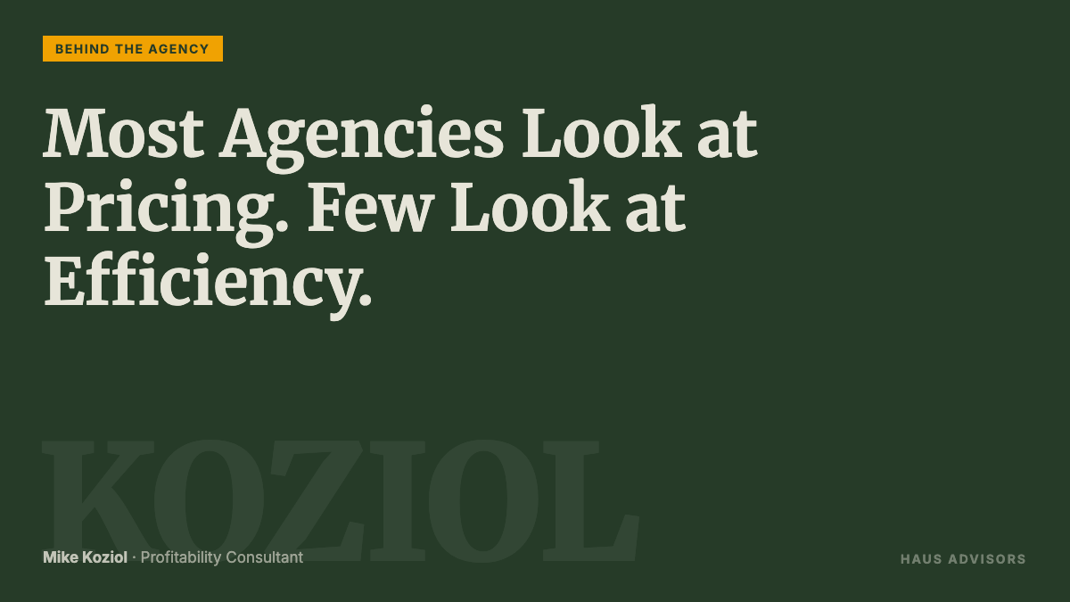 Episode 6: The Three Dials of Agency Profitability