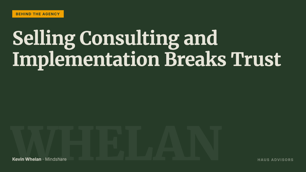 Episode 2: You Cannot Sell Consulting and Implementation at the Same Time