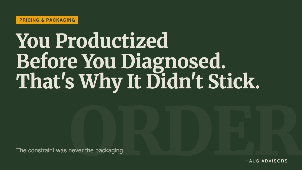 How to Productize Agency Services (And Why Most Founders Do It Wrong)