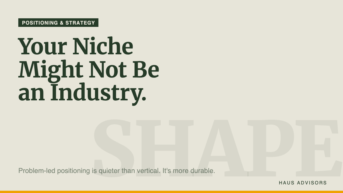 What If Your Niche Isn’t an Industry?