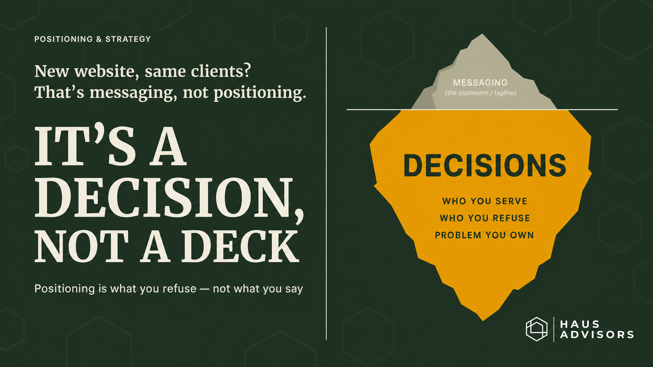 Agency Positioning Is a Strategy Decision, Not a Messaging Exercise
