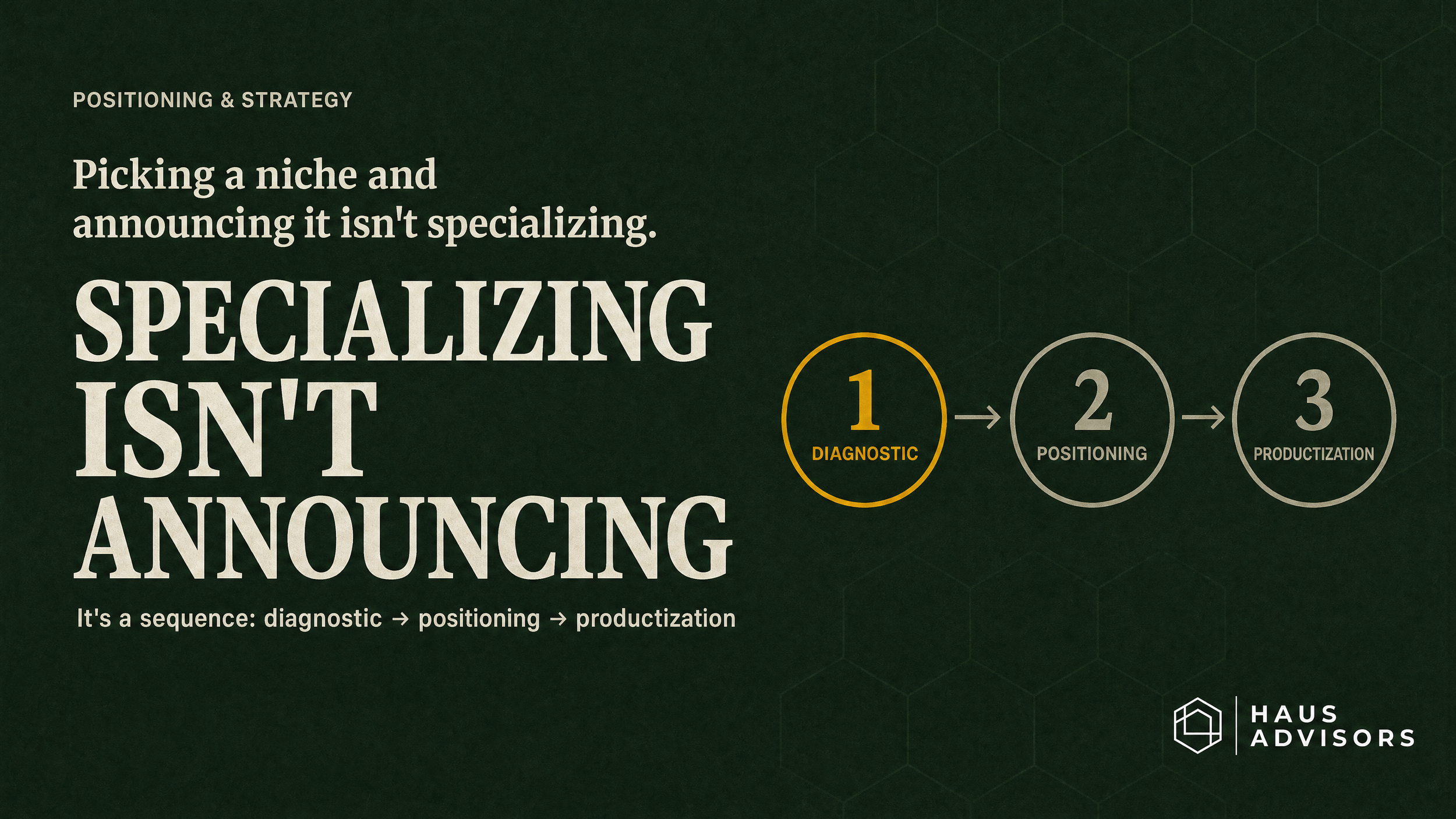 How to Specialize a Software Agency Without Killing Your Pipeline