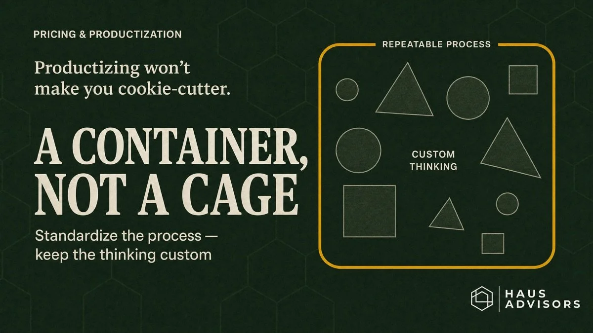 Can You Productize Without Becoming a Cookie-Cutter Shop?