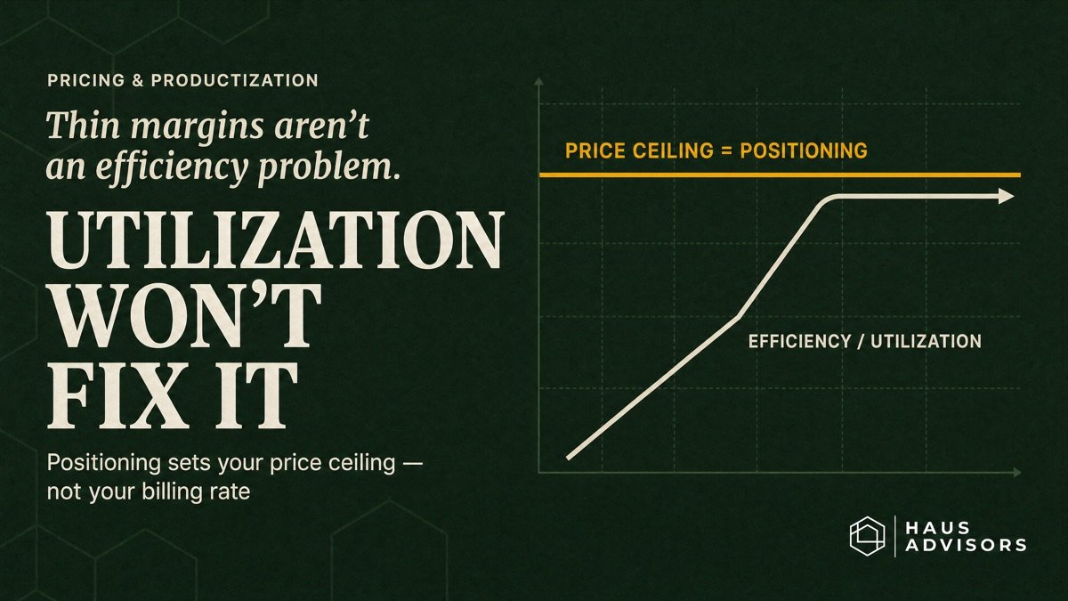 Why Agency Margins Stay Thin (And Why Tracking Utilization Won't Fix It)