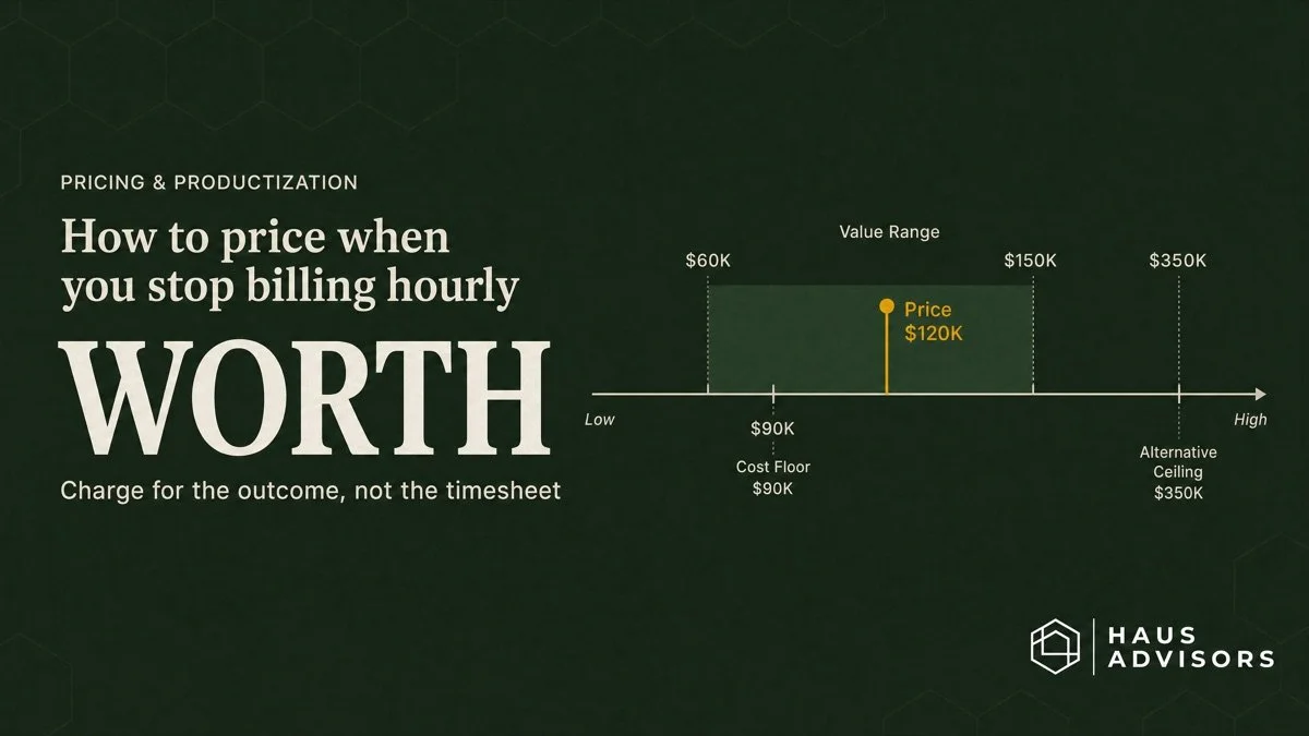 How to Set Your Price When You Stop Billing Hourly