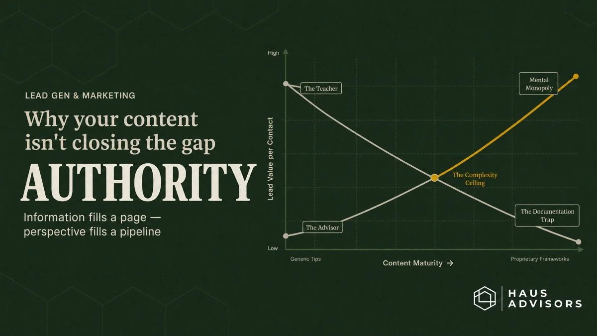 The Authority Paradox: Why Your Content Isn't Closing the Gap
