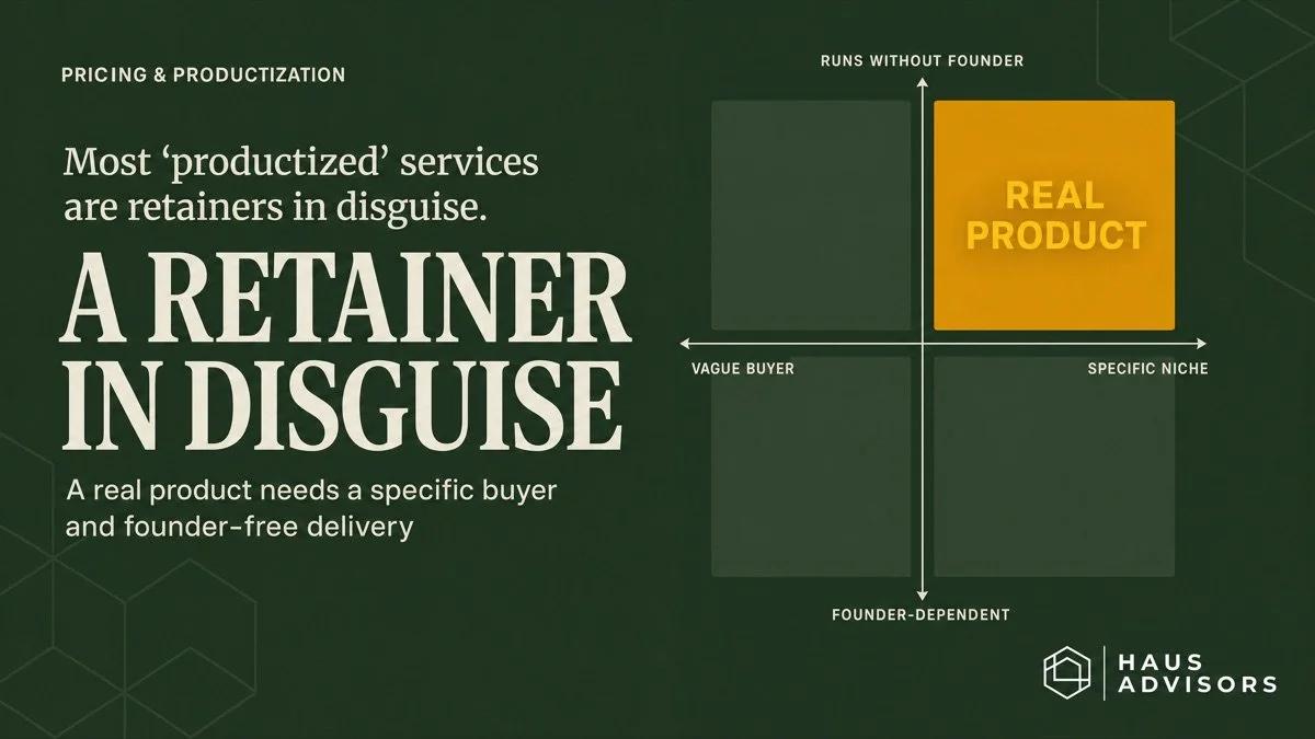 Productized Services Examples for Agency Founders: What to Copy, What to Ignore, and Why Most Productize the Wrong Thing First