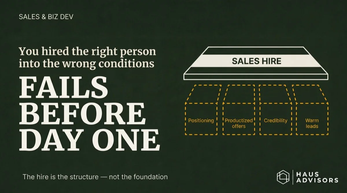 The Sales Hire That Fails Before Day One