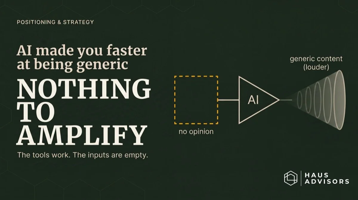 Why Most Agencies Are Using AI to Get Faster at Being Generic