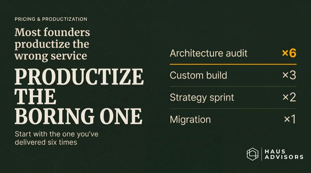 How to Productize Agency Services (And Why Most Founders Do It Wrong)