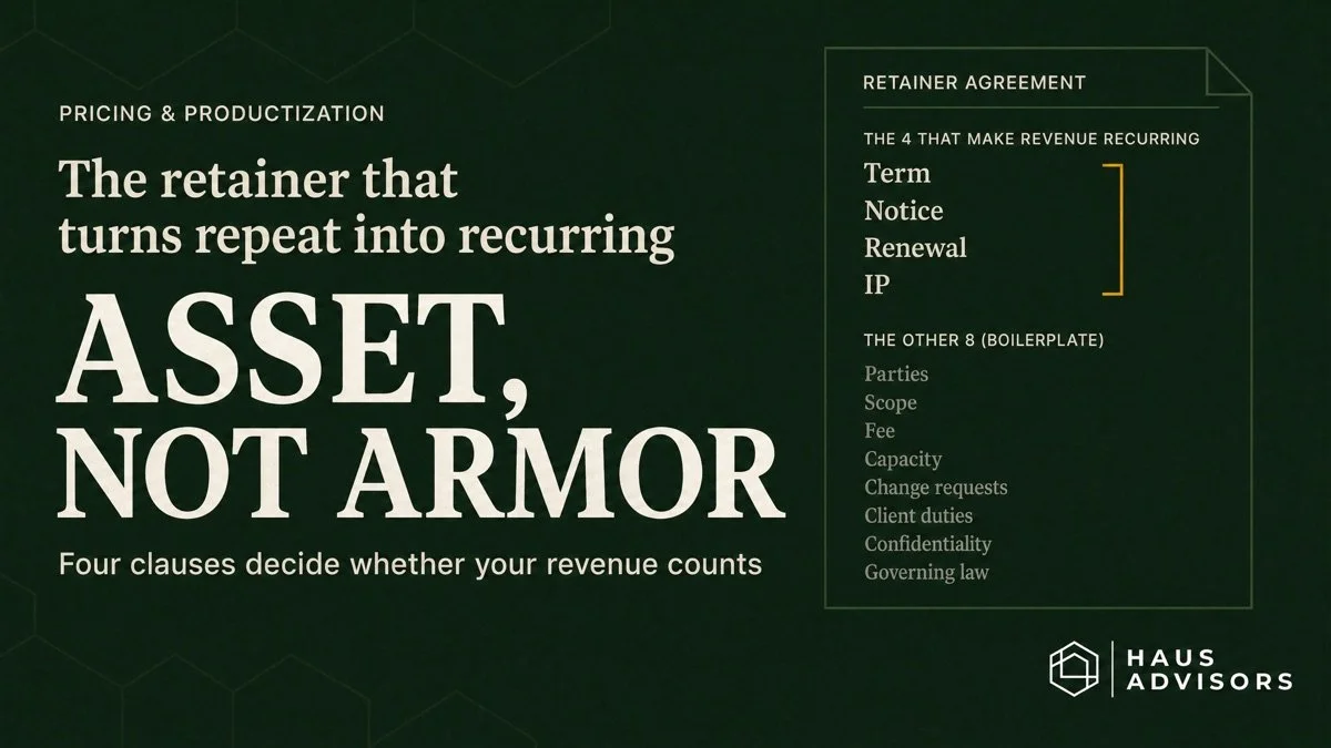The Agency Retainer Agreement That Turns Repeat Revenue Into Recurring Revenue
