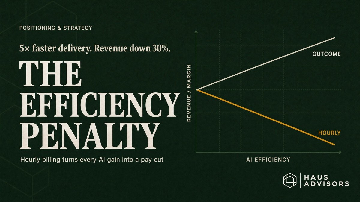 Every AI Tool Your Team Adopts Makes Your Agency Less Profitable. Unless You Change What You're Selling.
