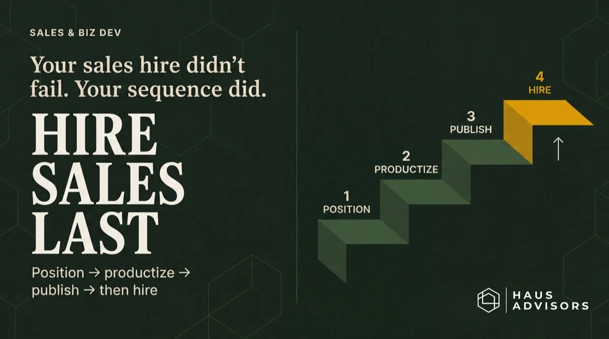 How to Get Predictable Pipeline Without Founder-Led Selling (And Why Most Agencies Fail at the Transition)