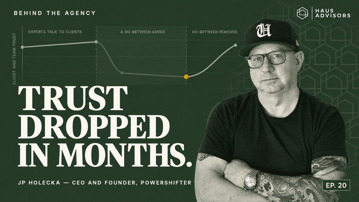 Episode 20: Why This Agency Ditched the Big Reveal and Lets Clients Co-Create Instead