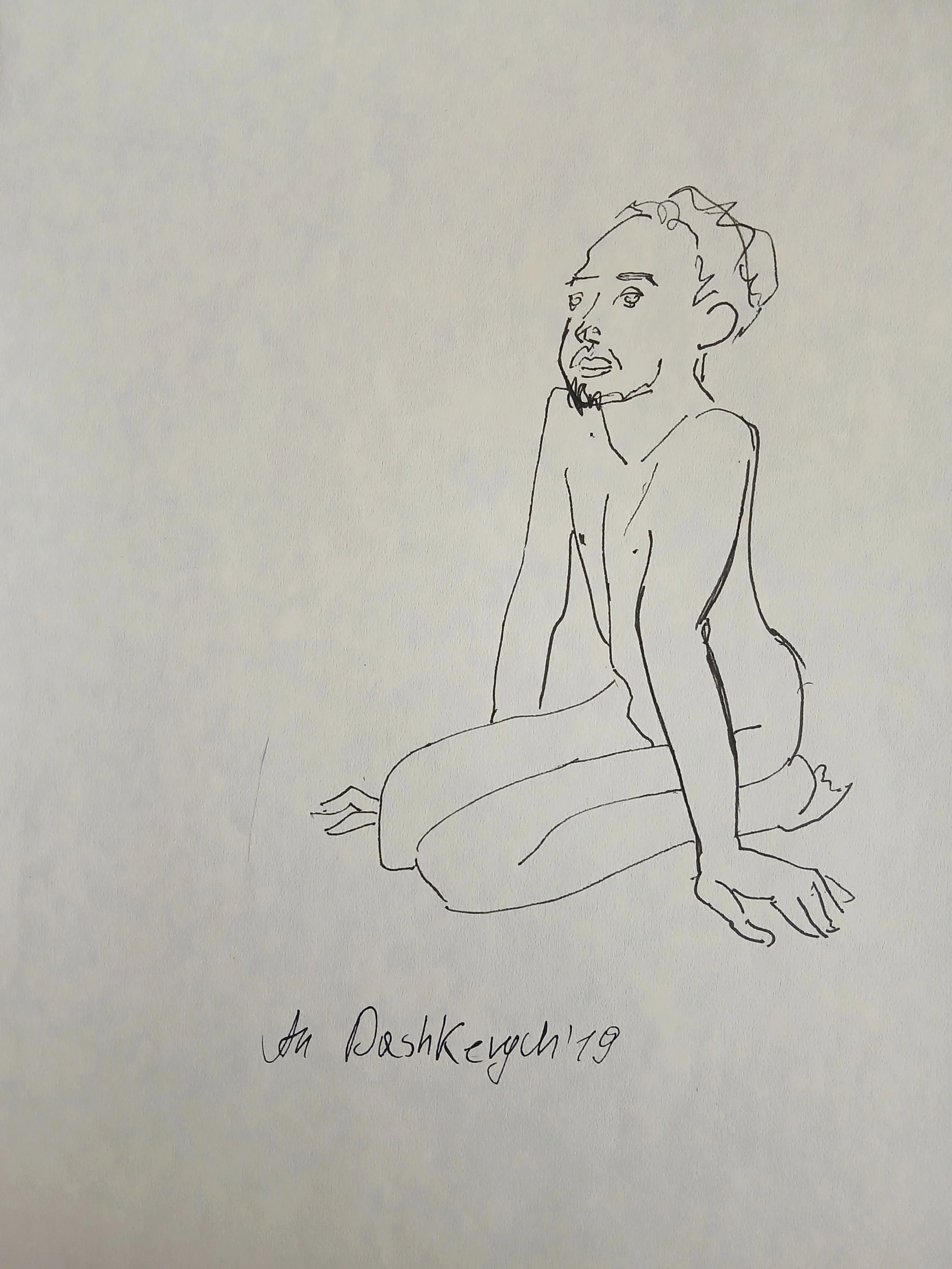 37,5/27,5 cm. Ink on paper