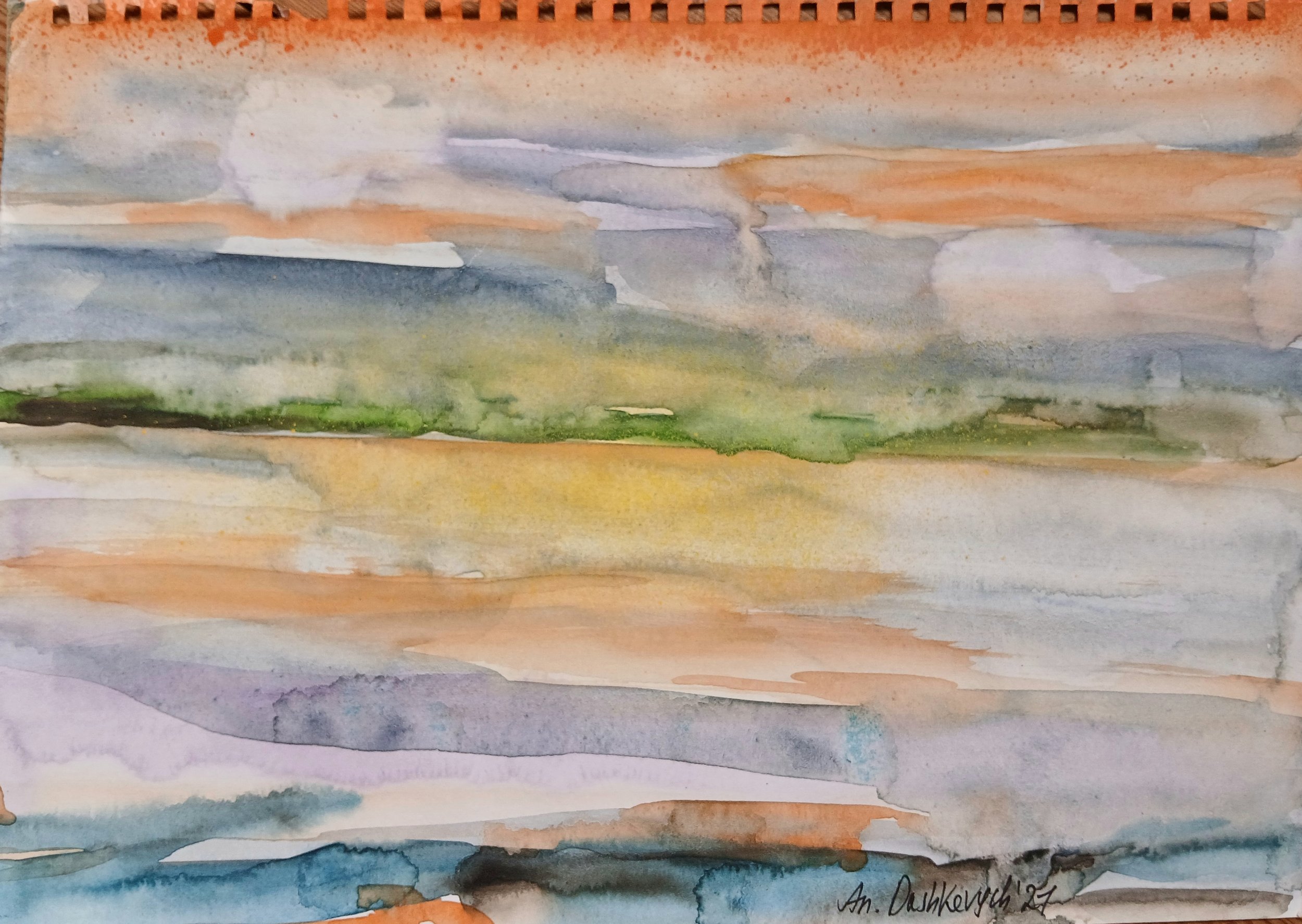 30/21 cm Watercolors on paper.