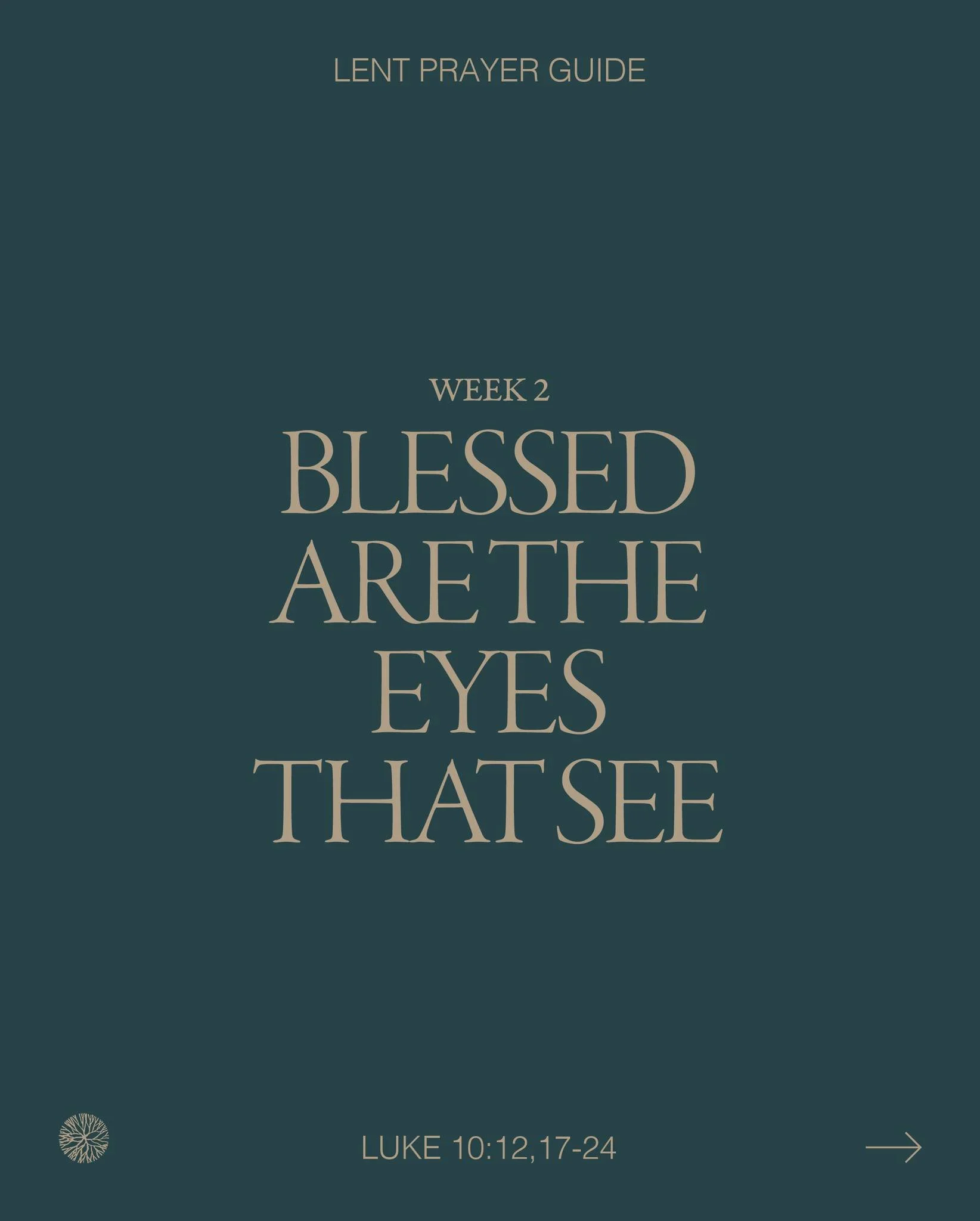 Week two of our Guided Lent Prayer Practice. Full guide with weekly devotions and scripture available digitally and to print. Link in bio!