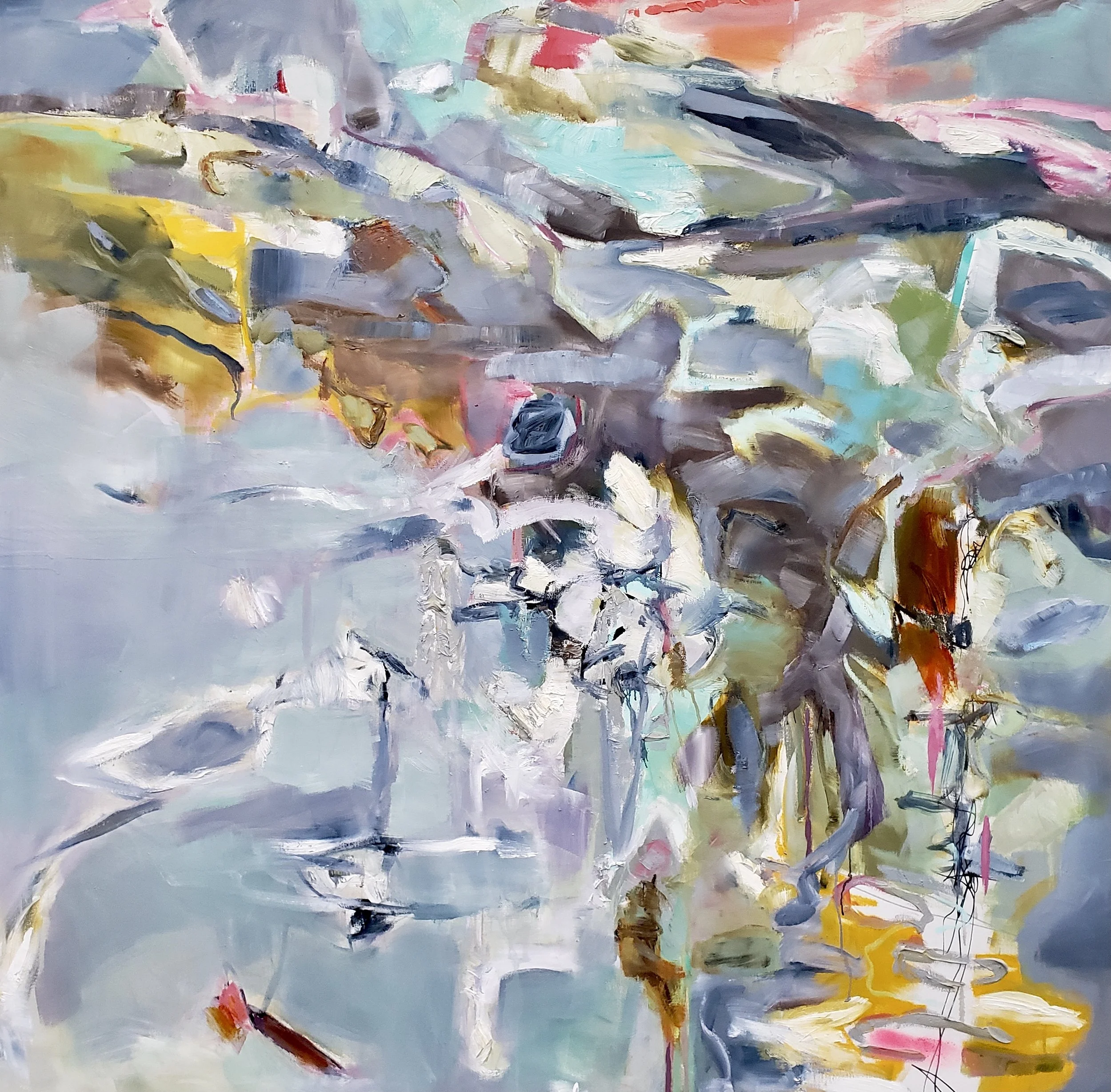 Coastline Rhythms, 60 x 60