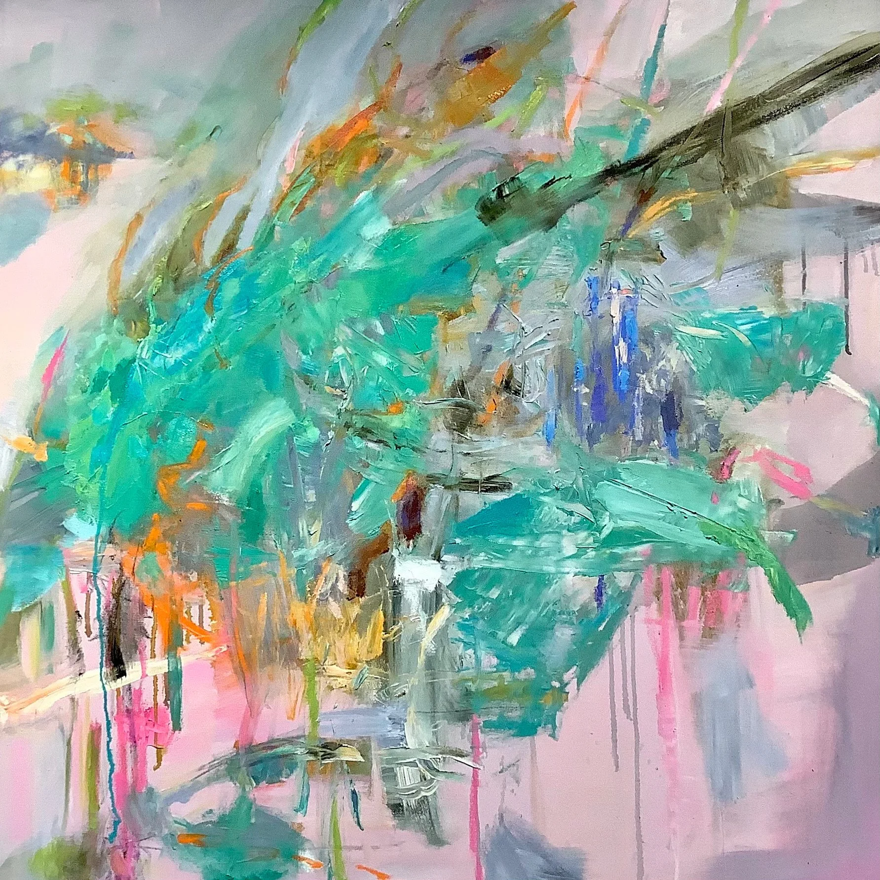 Whispering Coastline, 40 x 40