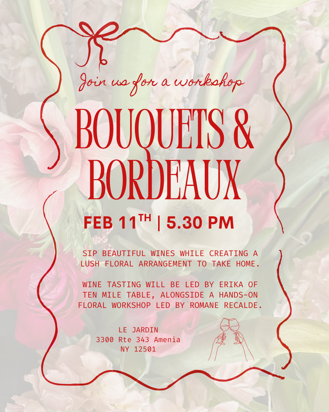 Bouquets & Bordeaux Workshop | 02/11