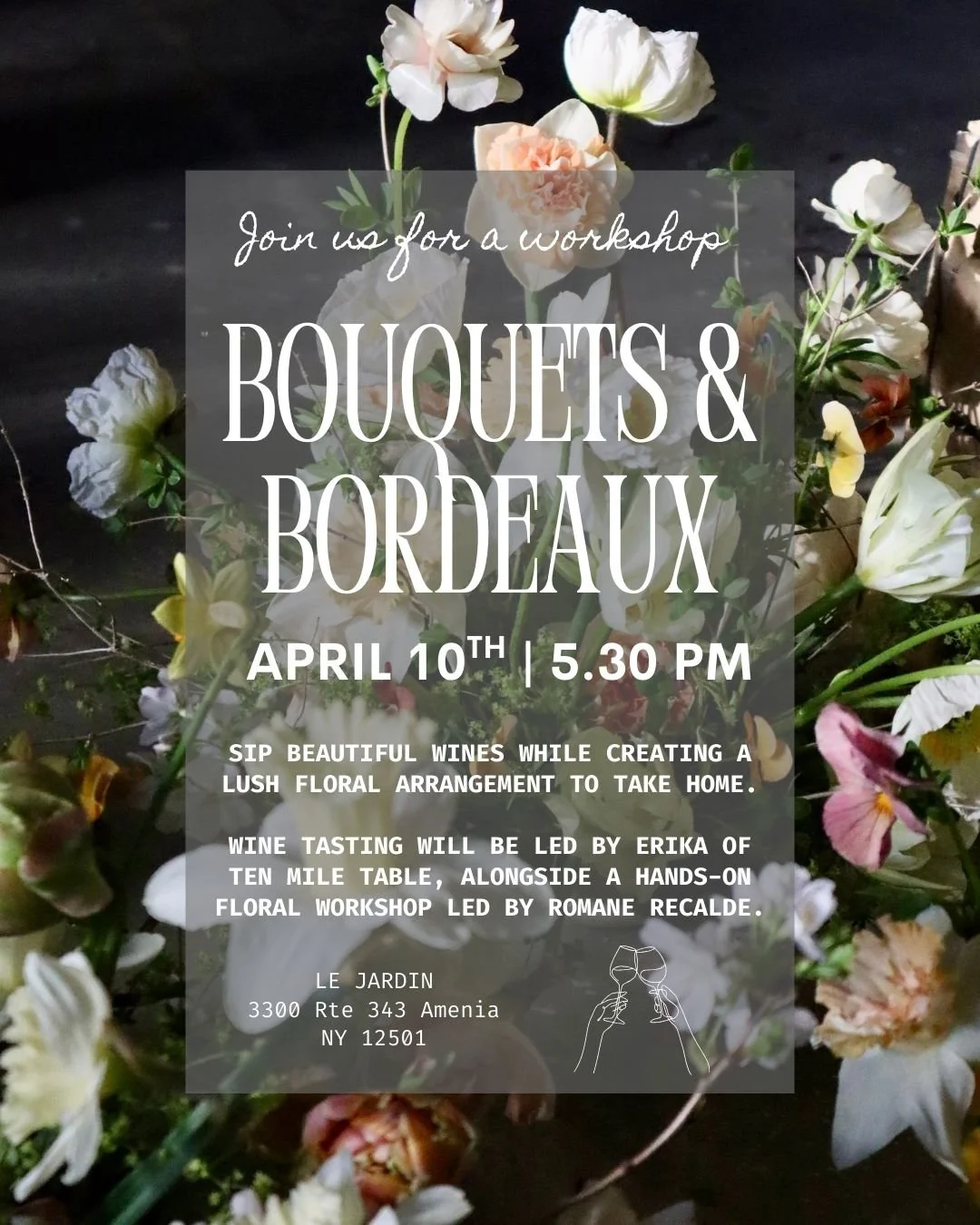 Bouquets & Bordeaux Workshop | 04/10